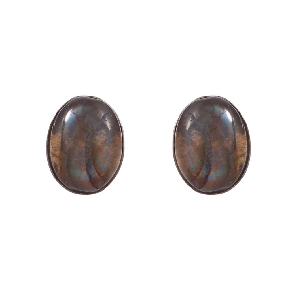 Stunning Natural Blue Labradorite earrings - Picture 3 of 3